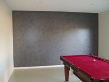 Metalic feature wall